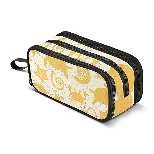 ISAOA Große Kapazität Bleistift Fällen Untersee Hintergrund Hand Malerei Kunst Meer Schildkröten Beutel Tasche Große Stift Tasche Schreibwaren Tasche, #313, Einheitsgröße, Taschen-Organizer von ISAOA