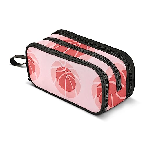 ISAOA Große Kapazität Federmäppchen (roter Basketball) Beuteltasche große Stifttasche Schreibwarentasche für Mädchen Jungen Erwachsene Studenten, #7, Einheitsgröße, Taschen-Organizer von ISAOA