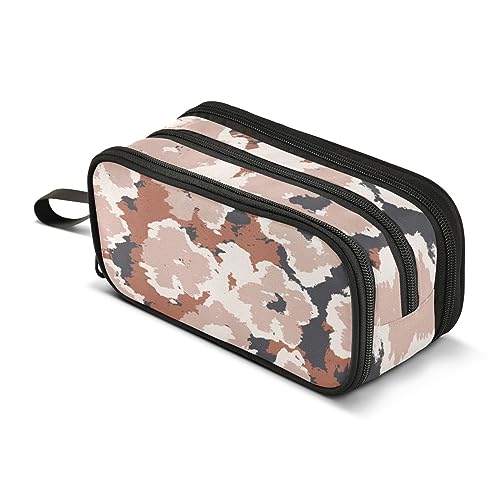 ISAOA Große Kapazität Federmäppchen Abstrakte Camouflage Pouch Tasche Große Stifttasche Schreibwaren Tasche für Mädchen Jungen Erwachsene Studenten, #4, Einheitsgröße, Taschen-Organizer von ISAOA