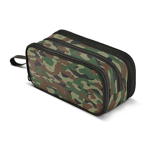 ISAOA Große Kapazität Federmäppchen Camouflage Pouch Tasche Große Stifttasche Schreibwaren Tasche für Mädchen Jungen Erwachsene Studenten, #1, Einheitsgröße, Taschen-Organizer von ISAOA