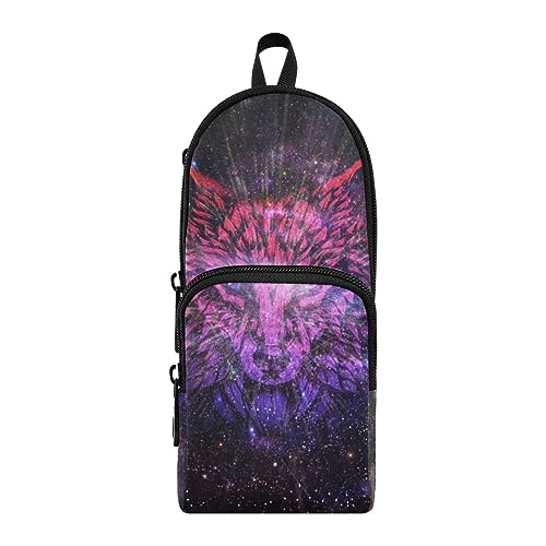 ISAOA Große Kapazität Federmäppchen Galaxy Leopard Pouch Tasche Große Stifttasche Schreibwaren Tasche für Mädchen Jungen Erwachsene Studenten, #10, Einheitsgröße, Schulranzen-Set von ISAOA