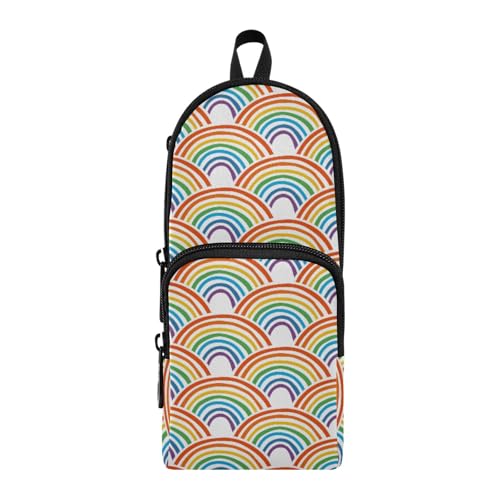 ISAOA Mnsruu Federmäppchen mit großem Fassungsvermögen und mehreren Fächern, Regenbogenfischschuppen-Beutel, Tasche, Schule, Büro, Teenager, Mädchen, Jungen, #01, Einheitsgröße, Hübsch von ISAOA