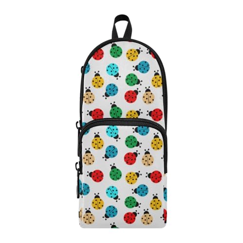 ISAOA Mnsruu Federmäppchen mit großem Fassungsvermögen und mehreren Taschen, Marienkäfer in Farben, Beutel, Tasche, Schule, Büro, Teenager, Mädchen, Jungen, #01, Einheitsgröße, Hübsch ISAOA Mnsruu Federmäppchen mit großem Fassungsvermögen und mehreren Taschen, Marienkäfer in Farben, Beutel, Tasche, Schule, Büro, Teenager, Mädchen, Jungen, #01, Einheitsgröße, Hübsch von ISAOA