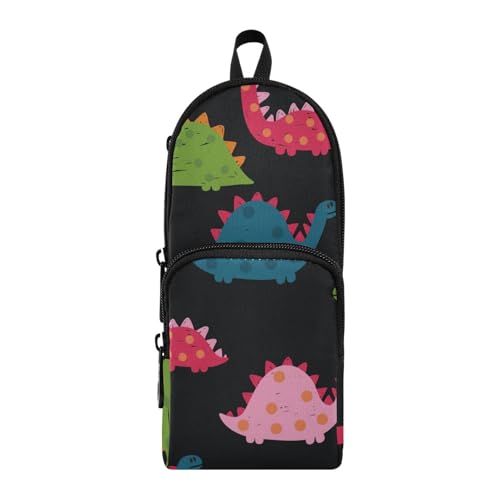 ISAOA Mnsruu Federmäppchen mit großem Fassungsvermögen und mehreren Taschen, Regenbogen-Dinosaurier-Tasche, Tasche, Schule, Büro, Teenager, Mädchen, Jungen, #97, Einheitsgröße, Hübsch von ISAOA