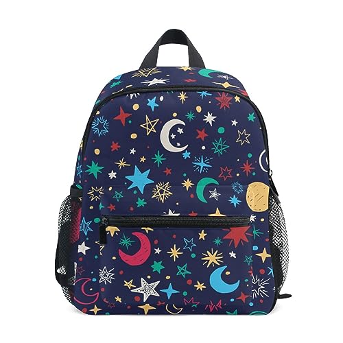 ISAOA Monde und Sterne Kinder Rucksack Vorschultasche Reisetasche Kita Rucksack für Jungen Mädchen, #9, Einheitsgröße von ISAOA