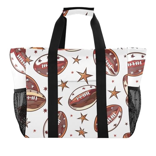 ISAOA Strandtasche für Damen, Motiv: Fußballbälle, Sport und Sterne, groß, wasserdicht, für Reisen, Pool, Yoga, Krankenschwester, Einkaufstasche ISAOA Strandtasche für Damen, Motiv: Fußballbälle, Sport und Sterne, groß, wasserdicht, für Reisen, Pool, Yoga, Krankenschwester, Einkaufstasche von ISAOA