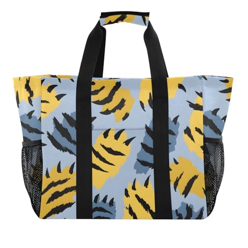 ISAOA Tiger Paws Strandtasche für Damen, groß, wasserdicht, für Reisen, Pool, Yoga, Krankenschwester, Einkaufstasche ISAOA Tiger Paws Strandtasche für Damen, groß, wasserdicht, für Reisen, Pool, Yoga, Krankenschwester, Einkaufstasche von ISAOA
