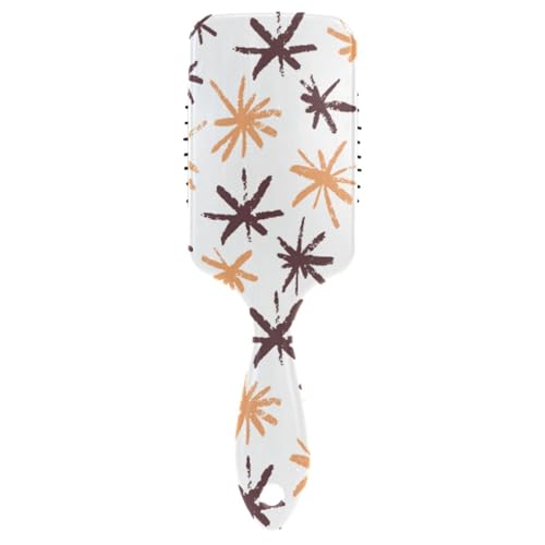 Massage-Haarbürste, Kamm für Männer, Frauen und Kinder, Weihnachten, Winter, Schneeflocken, Haarbürste für langes, dickes, lockiges, gewelltes, trockenes und geschädigtes Haar von ISAOA