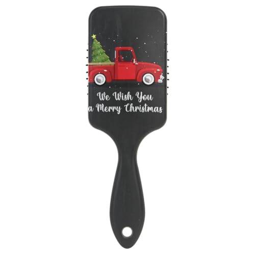 Massage-Haarbürste, Kamm für Männer, Frauen und Kinder, alte rote Weihnachts-LKiefer-Haarbürste für langes, dickes, lockiges, gewelltes, trockenes und geschädigtes Haar von ISAOA