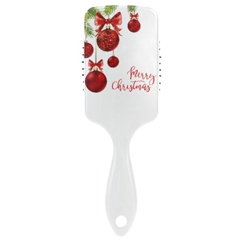 Massage-Haarbürste, Kamm für Männer, Frauen und Kinder, rote Weihnachts-Bürste für langes, dickes, lockiges, gewelltes, trockenes und geschädigtes Haar von ISAOA