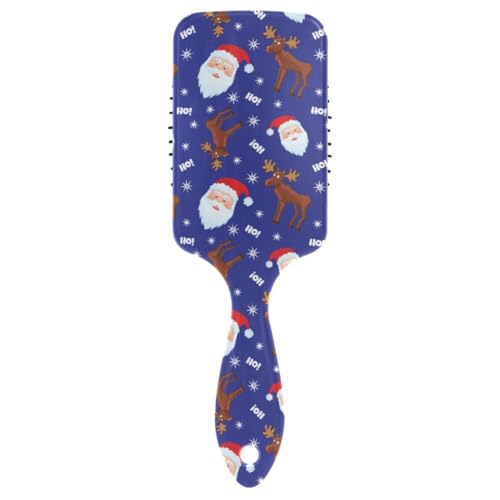 Massage-Haarbürste für Männer, Frauen und Kinder, Weihnachts-Muster, Haarbürste für langes, dickes, lockiges, gewelltes, trockenes und geschädigtes Haar von ISAOA