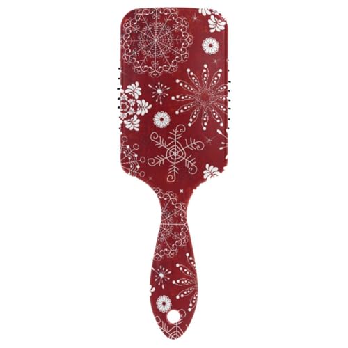 Massage-Haarbürste für Männer, Frauen und Kinder, Weihnachts-Schneeflocken-Haarbürste für langes, dickes, lockiges, gewelltes, trockenes und geschädigtes Haar von ISAOA