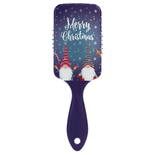 Massage-Haarbürste für Männer, Frauen und Kinder, Weihnachts-Zwerge, Haarbürste für langes, dickes, lockiges, gewelltes, trockenes und geschädigtes Haar von ISAOA