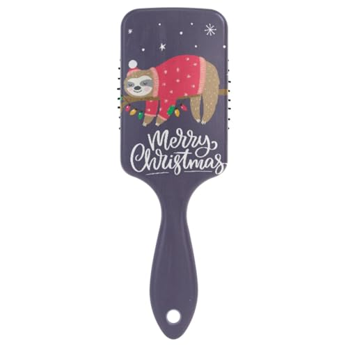 Massage-Haarbürste für Männer, Frauen und Kinder, niedlicher Weihnachts-Faultier-Haarbürste, Stil für langes, dickes, lockiges, gewelltes, trockenes und geschädigtes Haar von ISAOA