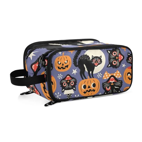 Pumpkin Reise Kulturbeutel für Frauen Mädchen Männer Tragbare Wasserdichte Waschtasche Kosmetiktasche Make-up Fall, #1, Einheitsgröße, Beauty Case von ISAOA