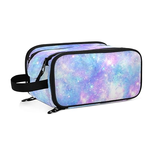 Rainbow Galaxy Star Tie Dye PrintTravel Kulturbeutel für Frauen Mädchen Männer Tragbare Wasserdichte Waschtasche Kosmetiktasche Make-up Fall, #4, Einheitsgröße, Beauty Case von ISAOA