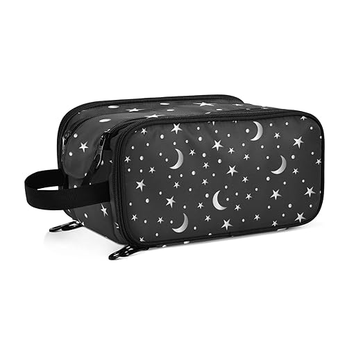 Stars and The MoonTravel Kulturbeutel für Frauen Mädchen Männer Tragbare wasserdichte Waschtasche Kosmetiktasche Make-up Fall, #17, Einheitsgröße, Beauty Case von ISAOA