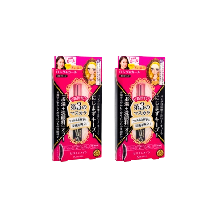 ISEHAN Kiss Me Heroine Make Long & Curl Mascara Advanced Film - 01 Black(2ea) Set von ISEHAN