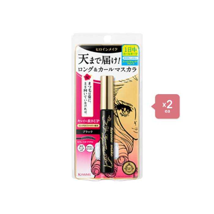 ISEHAN - Kiss Me Heroine Make Long & Curl Super Waterproof Mascara (New Version) - 6g - 01 Black (2er) Set von ISEHAN