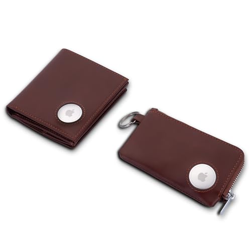 ISENTIALS Airtag Geldbörse mit Münzfach I Apple Airtag Leder Portemonnaie Herren mit RFID Schutz I Leder Geldbeutel 11 Karten I Slim Wallet I Smart Wallet I Air Tag Fach (Set braun + Schlüsseletui) ISENTIALS Airtag Geldbörse mit Münzfach I Apple Airtag Leder Portemonnaie Herren mit RFID Schutz I Leder Geldbeutel 11 Karten I Slim Wallet I Smart Wallet I Air Tag Fach (Set braun + Schlüsseletui) von ISENTIALS