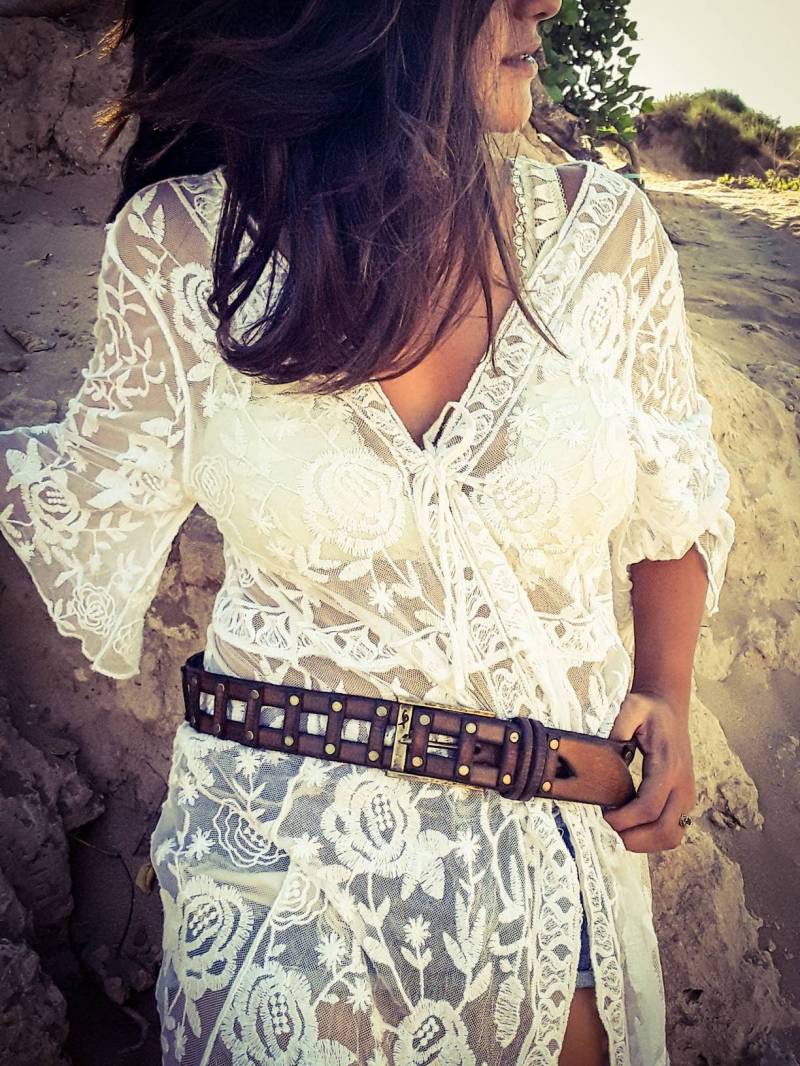 Unisex Vintage Brauner Ledergürtel - Geschenk Ishaor Männer Und Frauen von ISHAOR