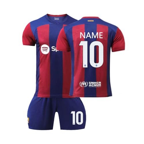 ISHWARA #10 personalisiertes Trikot-Set für Herren und Mädchen mit Namen und Nummer, Team-Logo, individuelles Fußballtrikot für Jungen, Trainingsanzug von ISHWARA