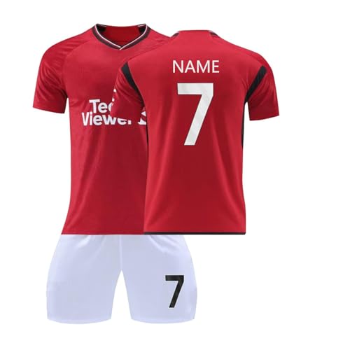 ISHWARA Home Away Nr. 7/10 personalisiertes Trikot-Set für Herren und Mädchen mit Namen und Nummer, Team-Logo, individuelles Fußballtrikot für Jungen-Trainingsanzug von ISHWARA