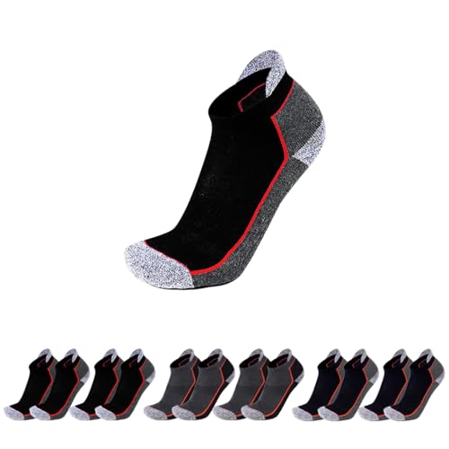 ISI WORK MEISTERWERK – Sneaker Socken Herren und Damen Lange, Schutzbietenende, Arbeitssocken Verstärkt und Atmungsaktiv, Strapazierfähig für Sicherheitsschuhe - 6er-Pack (JOB 02, 39-42) von ISI WORK CAPOLAVORO