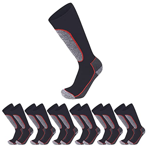 ISI WORK MEISTERWERK – Sneaker Socken Herren und Damen Lange, Schutzbietenende, Arbeitssocken Verstärkt und Atmungsaktiv, Strapazierfähig für Sicherheitsschuhe - 6er-Pack (JOB 04, 35-38) von ISI WORK CAPOLAVORO