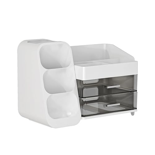 ISKDJBJG Schubladen-Stil Make-Up-Aufbewahrungsbox Wohnheim-Organizer Kunststoff Kosmetik Hautpflege Frisiertisch Desktop Kleinigkeiten Container von ISKDJBJG
