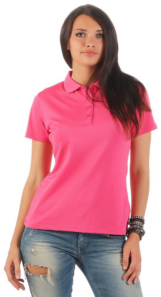 ISLAND GREEN Poloshirt Poloshirt Damen Top modisches Polo-Shirt Tennis T-Shirt bunt (1-tlg) atmungsaktiv ISLAND GREEN Poloshirt Poloshirt Damen Top modisches Polo-Shirt Tennis T-Shirt bunt (1-tlg) atmungsaktiv von ISLAND GREEN