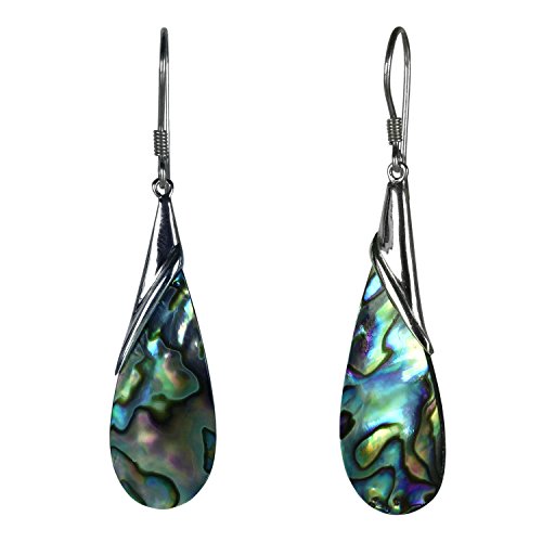 ISLAND PIERCINGS 925er Silber und Abalone Perlmutt Ohrringe 6cm Hänger Tropfen SER330 ISLAND PIERCINGS 925er Silber und Abalone Perlmutt Ohrringe 6cm Hänger Tropfen SER330 von Island Piercings