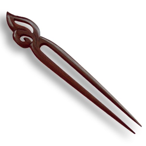 ISLAND PIERCINGS Haarnadel Haargabel Handarbeit aus Holz, 18cm, 1 stück (1er Pack), Unisex, Frauen, Haarschmuck, Haarbefestigung, Dekorativ von ISLAND PIERCINGS