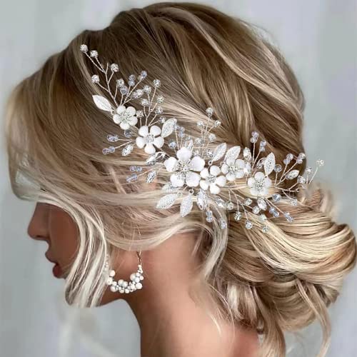 ISLHJDD Haarschmuck für Braut, Hochzeit, Haarschmuck, Brautschmuck, Haarspange, Abschlussball, Haarschmuck, Brautschmuck, Kopfschmuck für Frauen und Mädchen von ISLHJDD