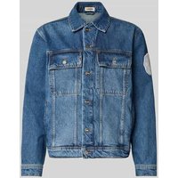 ISNURH Regular Fit Jeansjacke mit Brusttaschen in Jeansblau, Größe XL von ISNURH