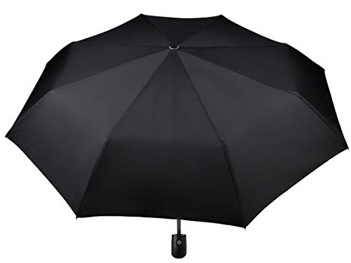 ISO TRADE Taschenschirm Auf-Zu Automatik 110cm Mini Regenschirm winddicht schwarz 3406 von ISO TRADE