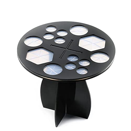 1pc Make -up Pinselhalterbaum 14 Löcher Pinsel Trockner Organizer Acrylbasis zusammenklappbarer Make -up -Ständer Luft Trocknungsturm Kosmetikbaum (schwarz) auf von ISOYTERO