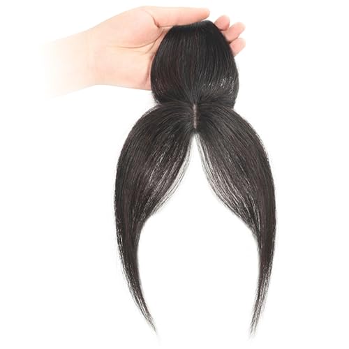 Clip in Pony Side Trennte Haaropper für echtes menschliches Haar 360 ° Abdeckstücke Wispy Fake Pons Clip in Extensions für Frauen täglich, natürliche Farbe von ISOYTERO