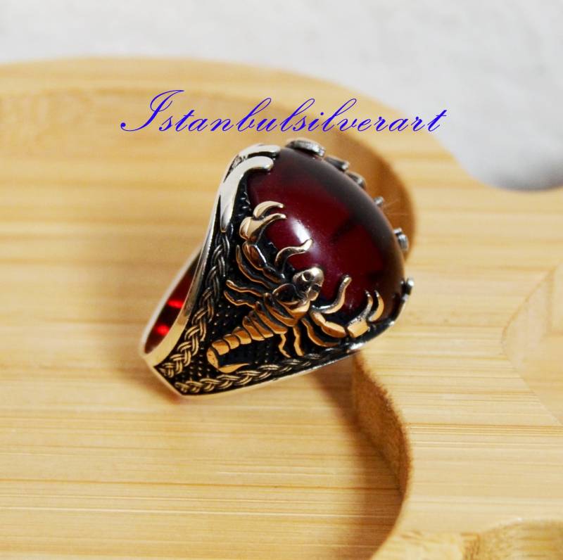 Handgemachte Silber Skorpion Ring Tier Wickelschmuck von ISTANBULSILVERART