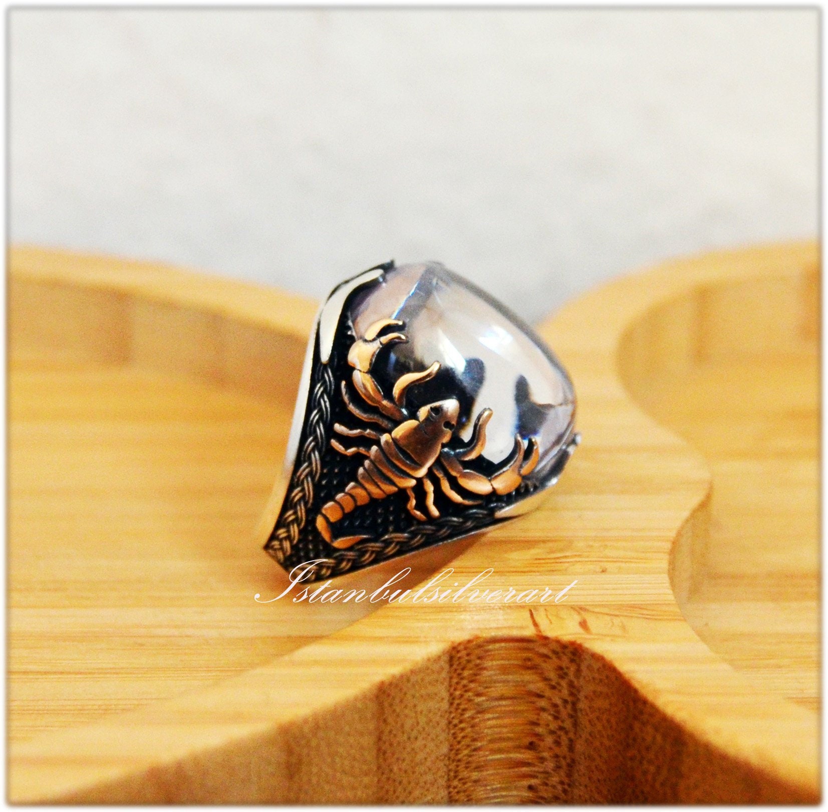 Handgemachte Silber Skorpion Ring Tier Wickelschmuck von ISTANBULSILVERART