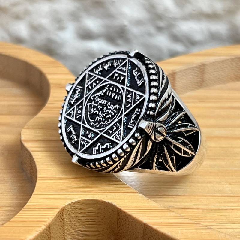 Handgemachte Solomon Sterling Silber Ring Ottoman Schmuck von ISTANBULSILVERART