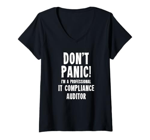 Damen IT-Compliance-Auditor T-Shirt mit V-Ausschnitt Damen IT-Compliance-Auditor T-Shirt mit V-Ausschnitt von IT Compliance Team T-Shirts & Gifts