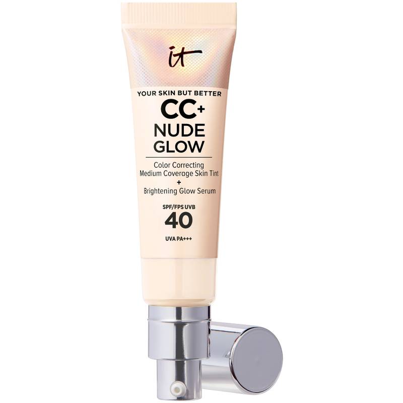 IT Cosmetics CC+ und Nude Glow Leichte Foundation und Glanzserum mit LSF 40 32 ml (Verschiedene Farbtöne) - Fair Ivory von IT Cosmetics