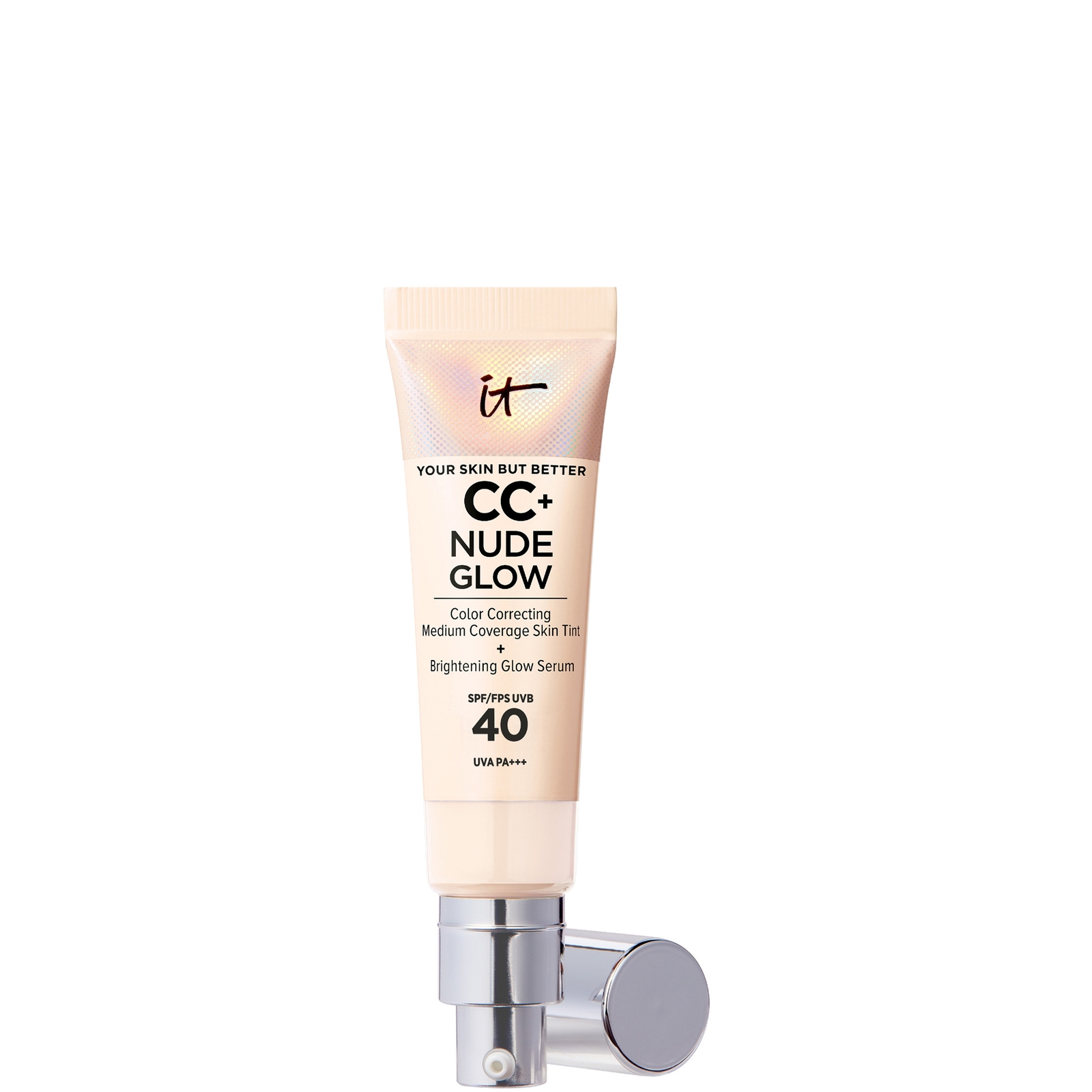 IT Cosmetics CC+ und Nude Glow Leichte Foundation und Glanzserum mit LSF 40 32 ml (Verschiedene Farbtöne) - Fair Porcelain von IT Cosmetics
