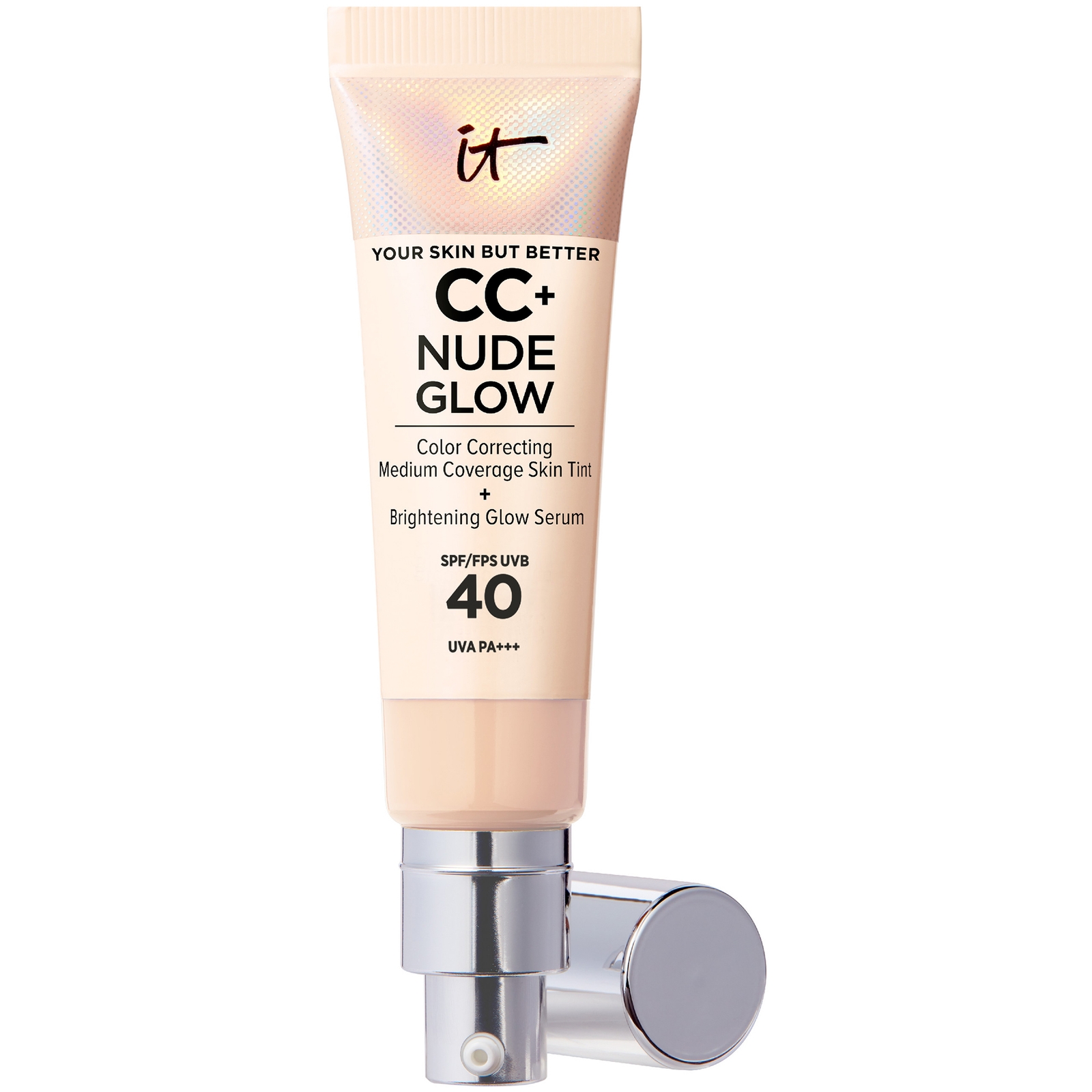 IT Cosmetics CC+ and Nude Glow Lightweight Foundation and Glow Serum with SPF40 32ml (Various Shades) - Light von IT Cosmetics