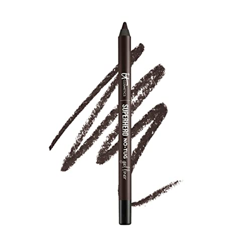 IT Cosmetics Superhero No-Tug Gel Eyeliner, Fantastic Espresso – Rich Dark Brown – Wasserdicht, Mischbare Formel – Anspitzbarer Bleistift – 1,2 g von IT Cosmetics