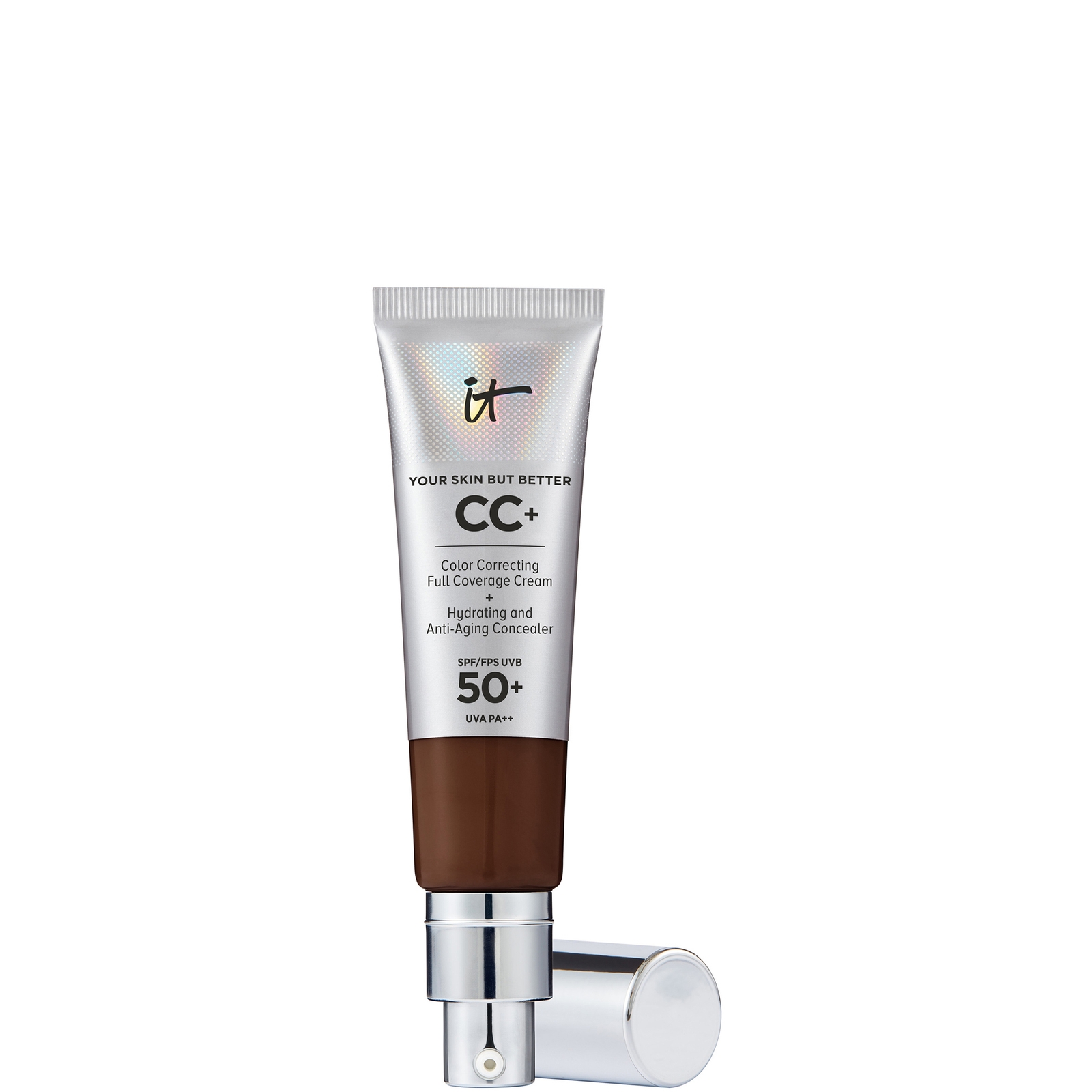 IT Cosmetics Your Skin But Better CC+ Creme mit LSF 50 32 ml (Verschiedene Farbtöne) - Deep Mocha von IT Cosmetics