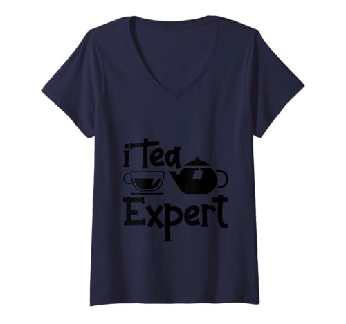 Damen iTea Expert . T-Shirt mit V-Ausschnitt von IT-Experte FH