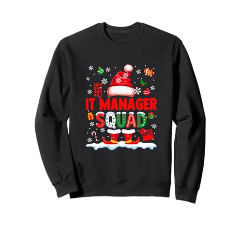 IT Manager Squad Men Job Weihnachten Weihnachtsmann Kostüm Fliege Sweatshirt von IT Manager Christmas Costume