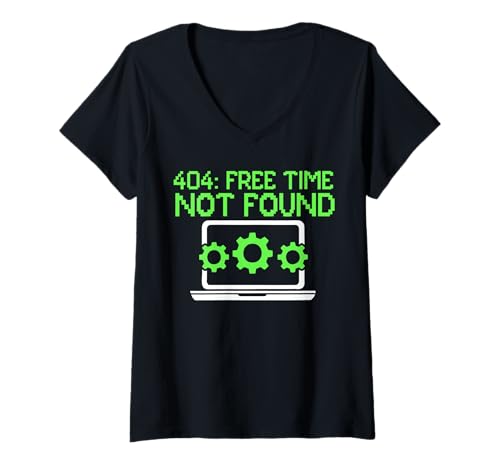 Damen Freizeit wurde nicht gefunden | IT-Techniker, Softwaretechniker, Helpdesk T-Shirt mit V-Ausschnitt Damen Freizeit wurde nicht gefunden | IT-Techniker, Softwaretechniker, Helpdesk T-Shirt mit V-Ausschnitt von IT Technical Support Humor Gifts Geek Nerds